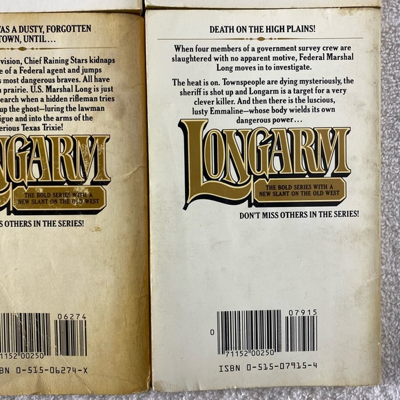 Vintage Longarm Action Western Romance Novel x4 - Picture 10 of 14